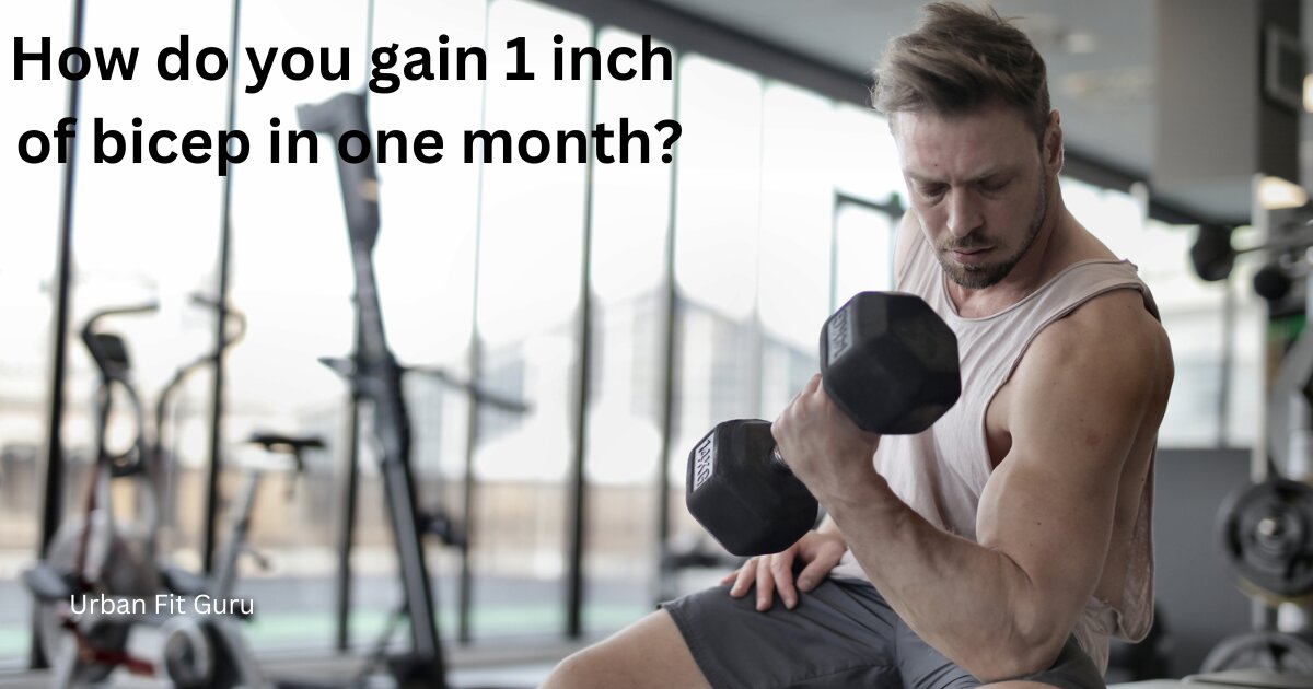 How do you gain 1 inch of bicep in one month?